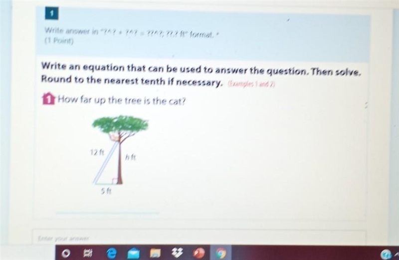 Write an equation that can be used to answer the question. Then solve. Round to the-example-1