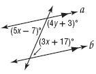 Double Points! (i have no clue how to do this) Find the value of the variables in-example-1