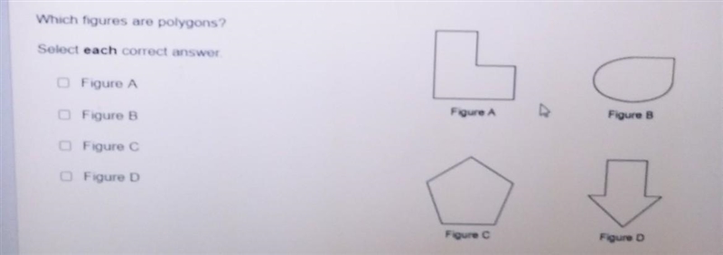 Which figures are polygons?​-example-1