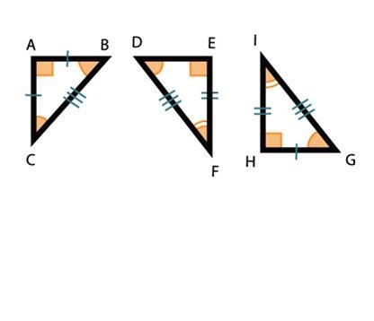 Which of the following statements are correct? Select all that apply. Triangle ABC-example-1