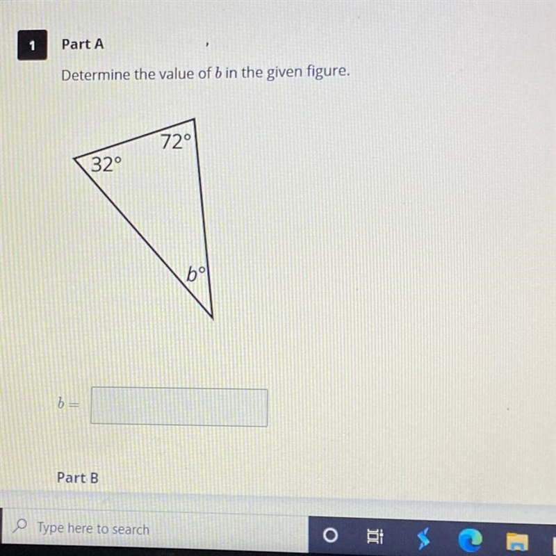 Determine the value of b in the given figure pls help-example-1