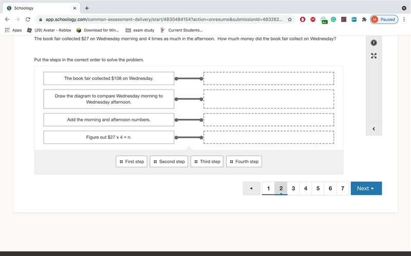 Can someone help me solve this and put the things in order i dont know what to do-example-1