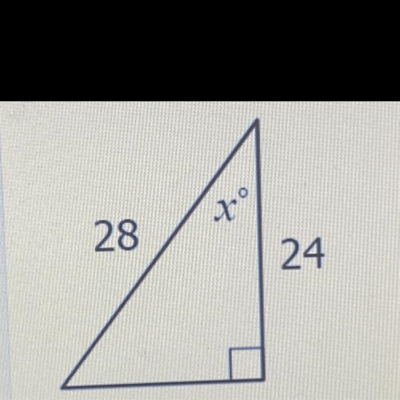 Subject is Trigonometry. Solve for X.-example-1