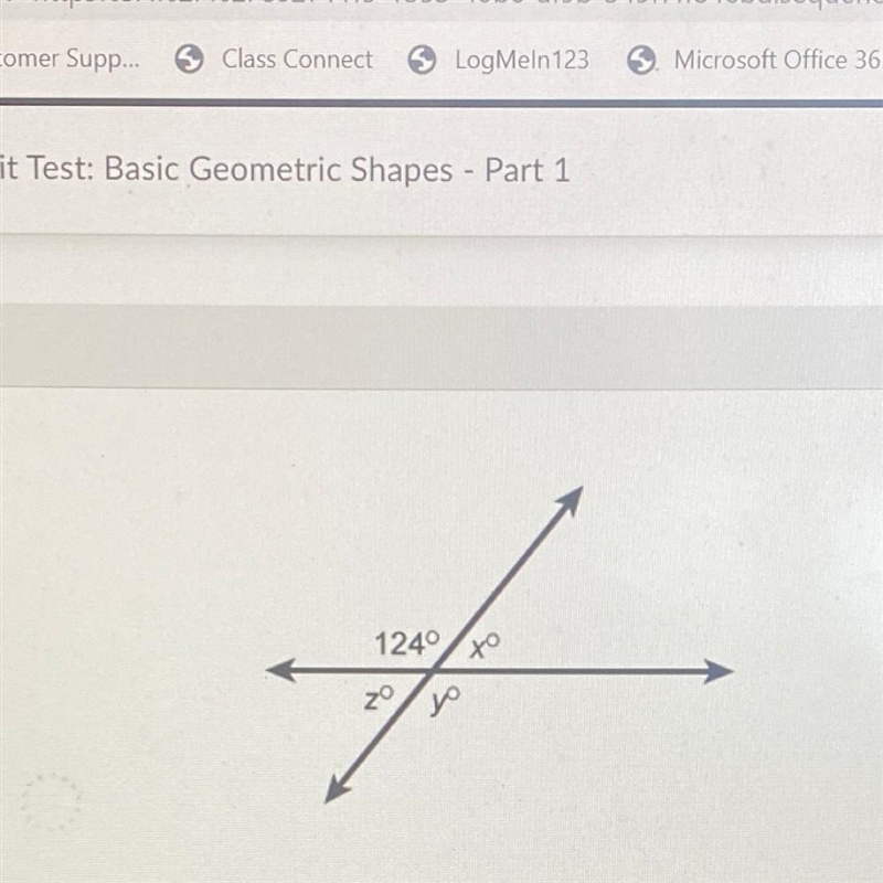 What is the measure of angle z in this figure? Enter your answer in the box. z=-example-1