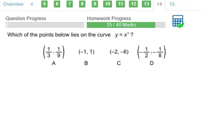 Which of the points lies on the curve y=x^3-example-1