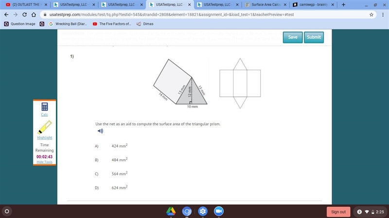 Use the NET as an aid to compute the surface area.-example-1