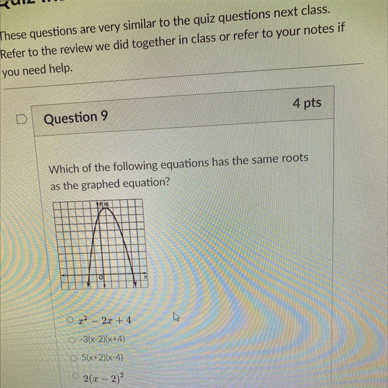 Please excuse the blue , roots are -2,4-example-1