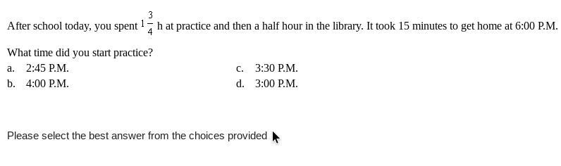 HELP ASAP!! After school today, you spent h at practice and then a half hour in the-example-1