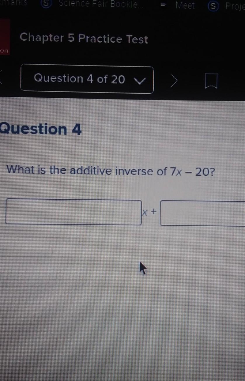 What is the additive inverse of 7x-20?​-example-1