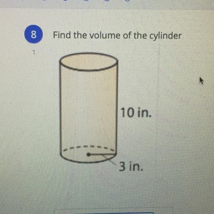 What’s the volume of this cylinder? HELP PLSSS-example-1