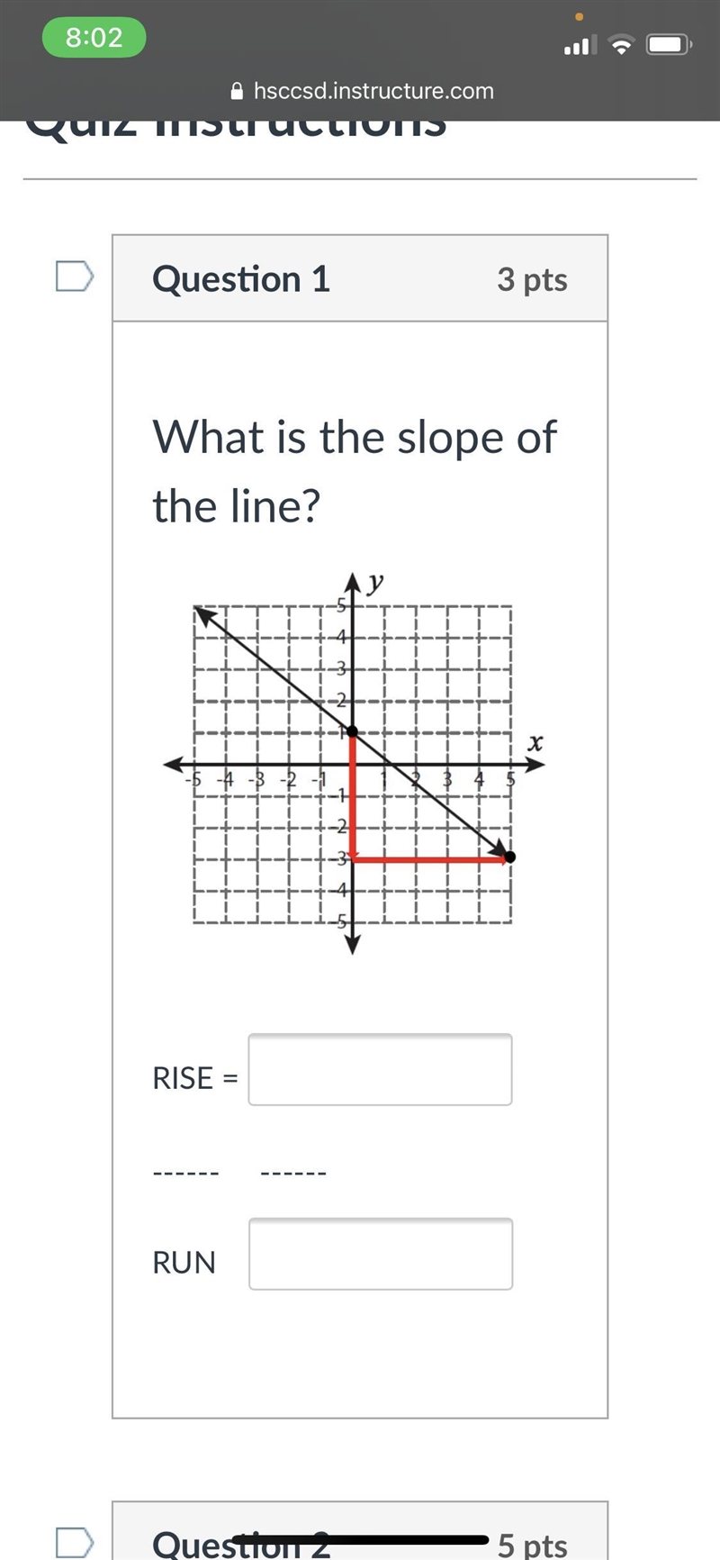 Find the slope of the line-example-1