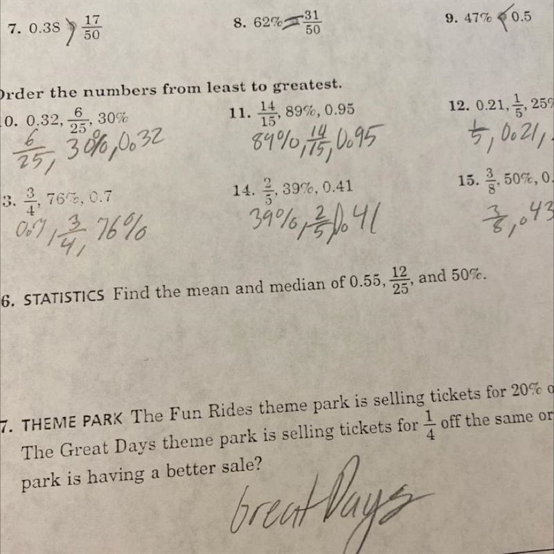 Find the mean and median of 0.55, 2 and 50%-example-1