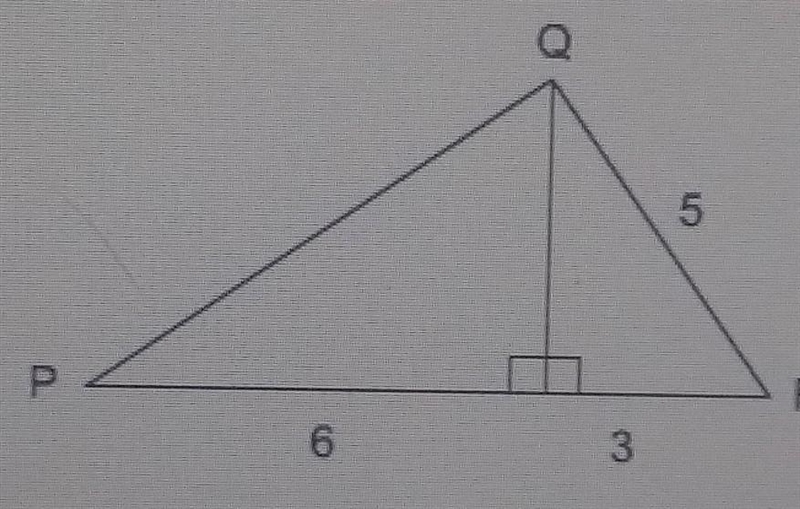 What is the length of side PQ in this figure? A. 4 B. 14 C. square root of 52 D. square-example-1