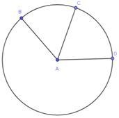 Circle A has a radius of 12 in., m( arc BC )=π/6, m( arc CD ) = π/4. What is the area-example-1