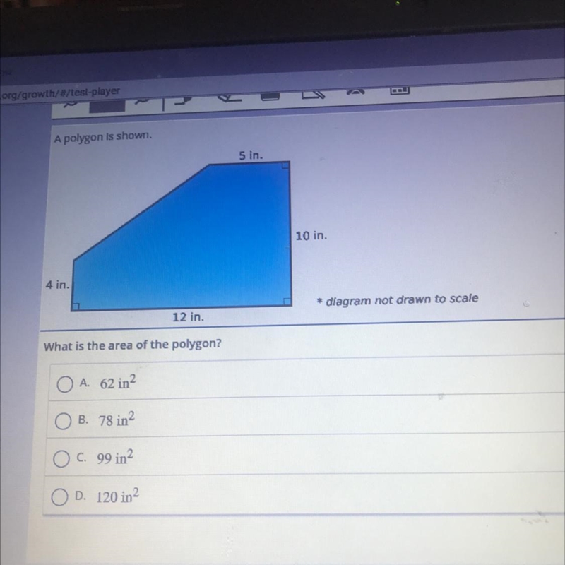 What is the area of the polygon ?-example-1