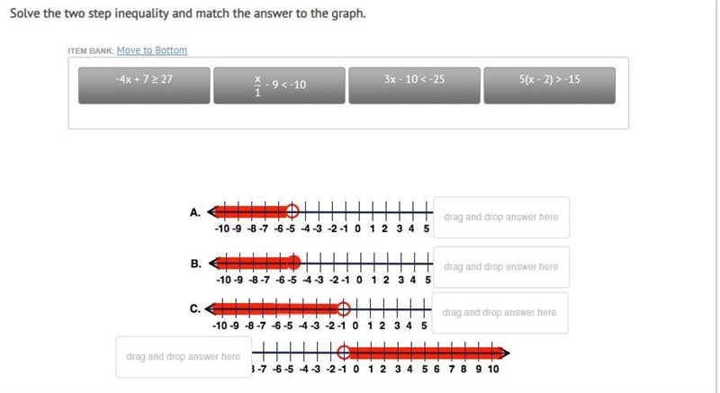 Solve the two-step inequality and match the answer to the graph-example-1