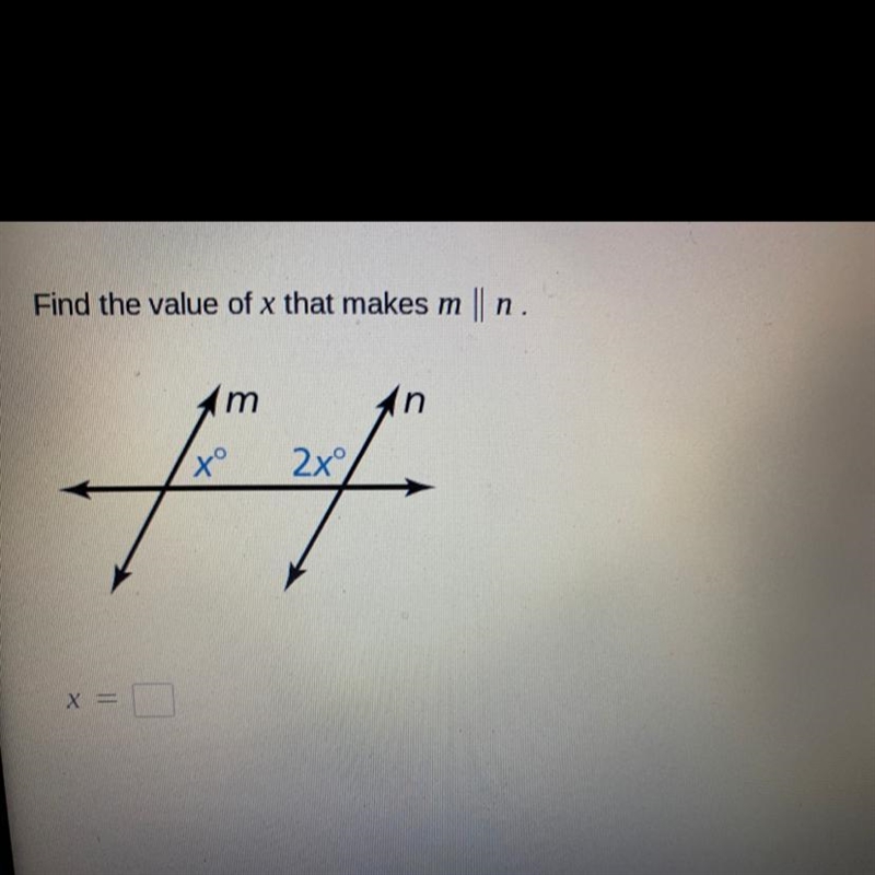 Find the value of x that makes m\\\-example-1