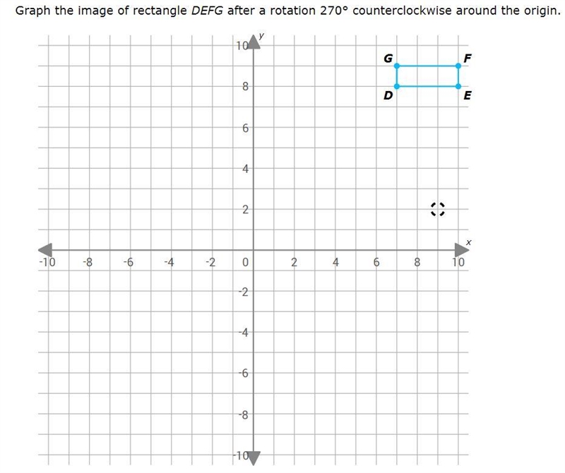 Graph DEFG after a rotation 270° counterclockwise-example-1