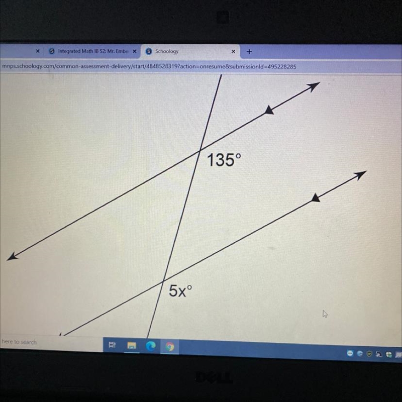 Find the valué of x. Which is the answer? A.25 B.34 C.27 D.28 Please help:(-example-1