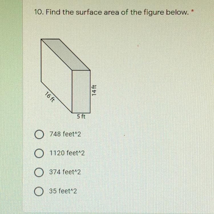 Find the surface area of the figure below-example-1