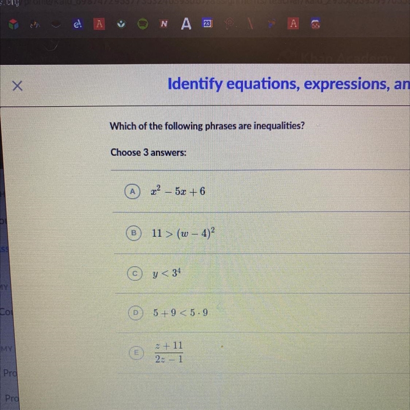 Choose 3 answers pls help-example-1