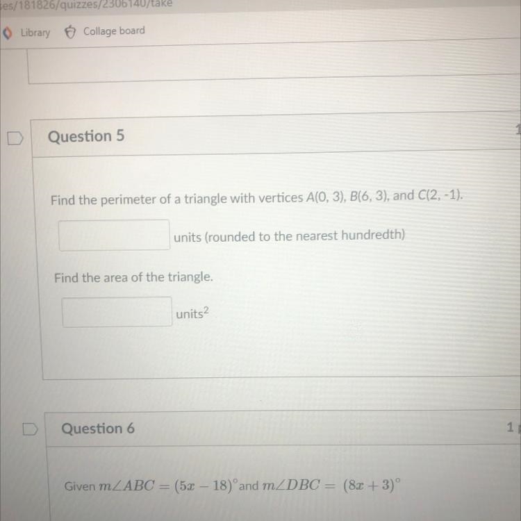 For #5 Find the perimeter For #6 find x and m-example-1