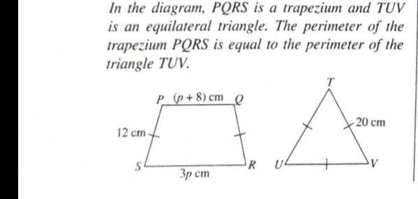 Maths giving 10 point asap 1 question only Find the value of P​-example-1