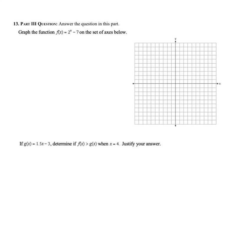 PLEASE SOMEONE ANSWER THIS ASAP !!!!!!!!! Graph the function f(x) = 2*-7 on the set-example-1