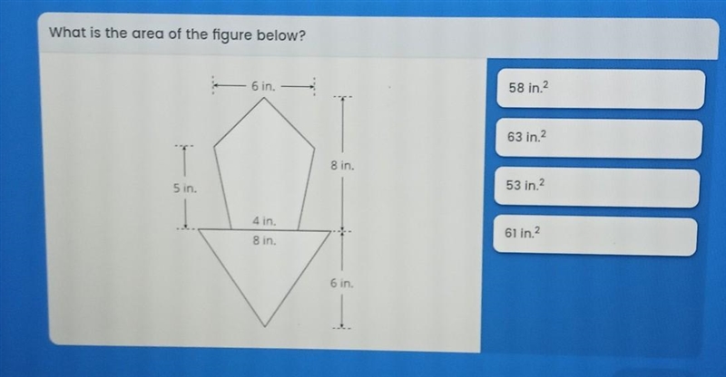 What is the area of the figure below​-example-1