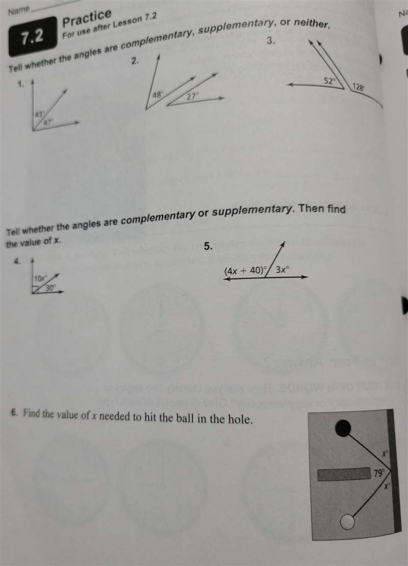 how do i tell if an angel is comolentery, supplmentsry, or neither? I was not at school-example-1