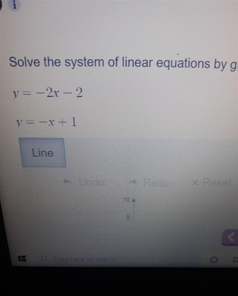 Solve the system of linear equations by graphing ​-example-1