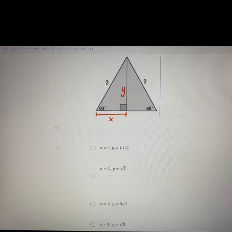 Find the length of x and y exactly.-example-1