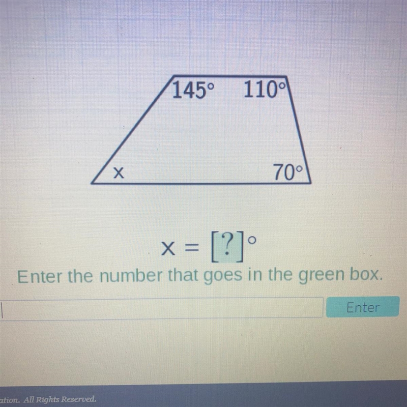 X=? Enter the number that goes in the green box. Please helpppp:(-example-1