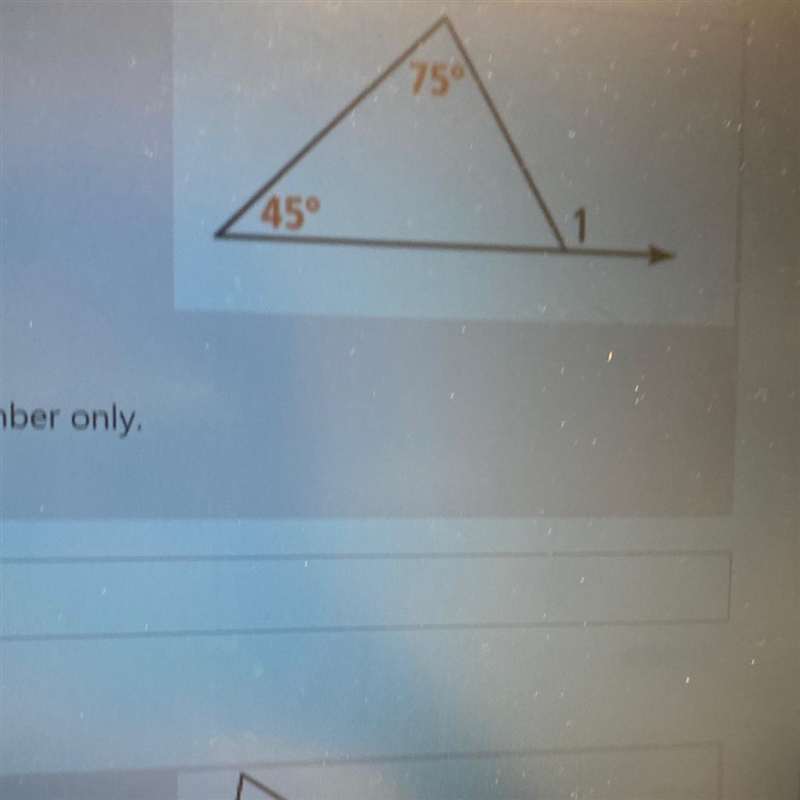 What is the measure of angle 1? Put the number only.-example-1