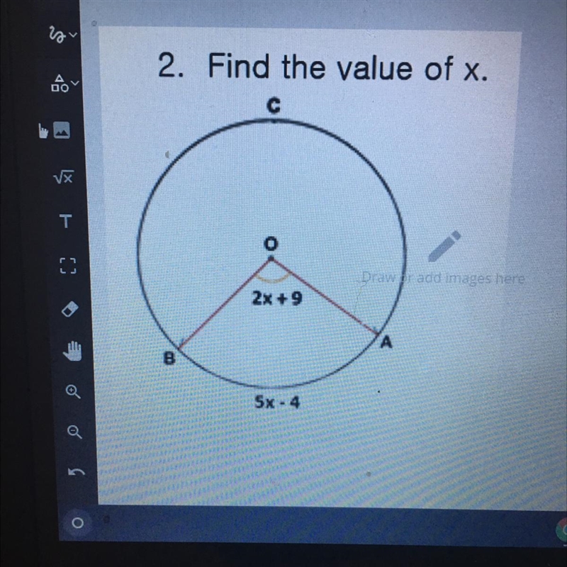 Find the value of x 50 points for all 5 questions.-example-1