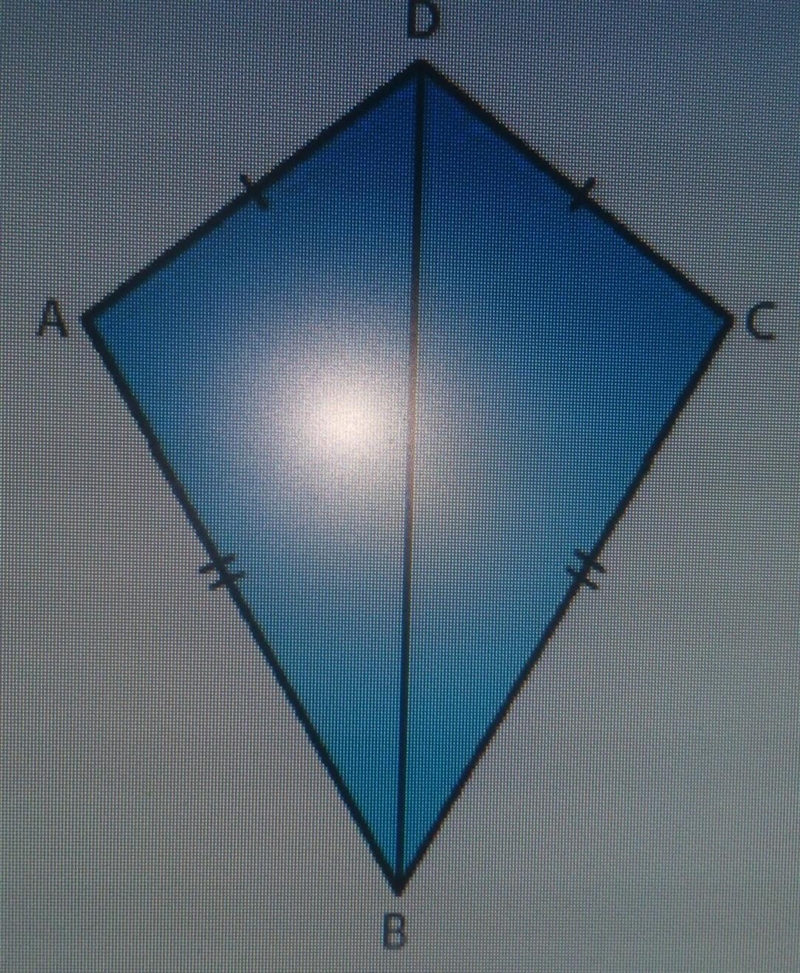 3. In the fig. AD = DC and AB = BC. Prove that ΔADB = ΔCDB ​-example-1