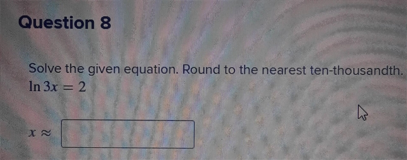 Solve the given equation. Round to the nearest ten-thousandth. PLEASE HELP ME ​-example-1