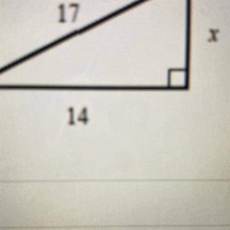 Use Pythagorean Theorem to find the value of x.-example-1