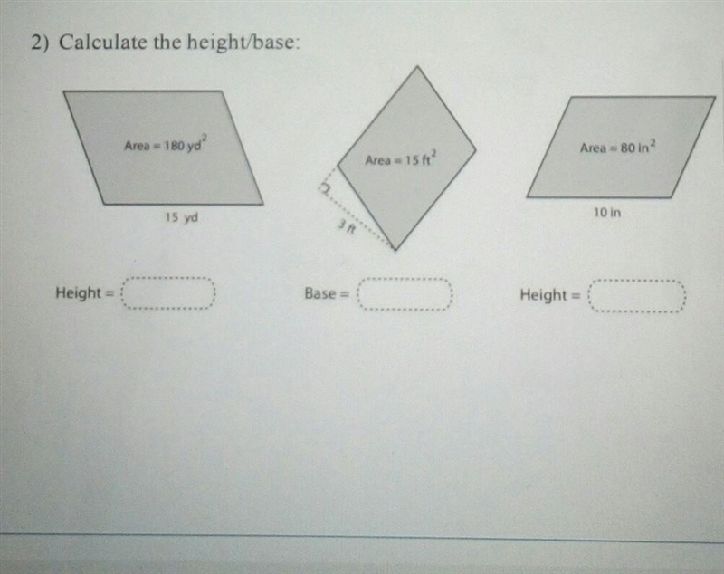 Calculate the height/base​-example-1