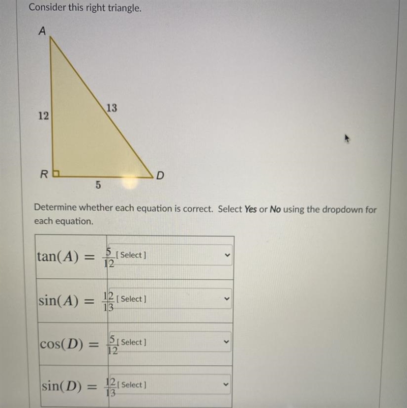 Determine wether each equation is correct. Select yes or no-example-1