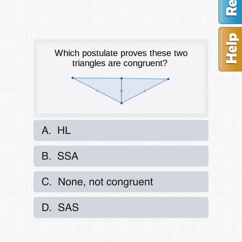 Which postulate proves the two angles are congruent?-example-1