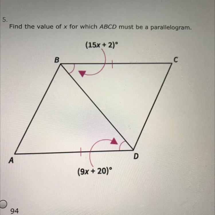 Please I beg help show work A 94 B 1 C 47 D 3-example-1