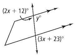 Find the value of x. then find the measure of each labeled angle.-example-1