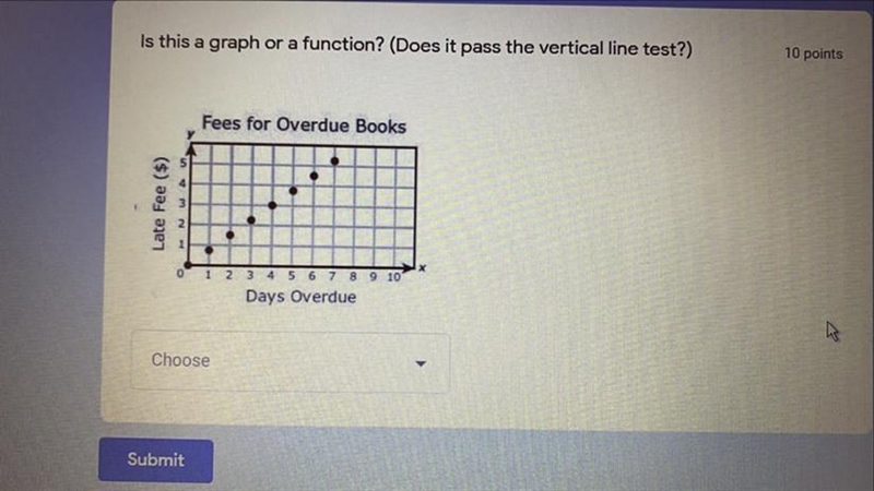 Answer 1 is - yes, this is a graph function. answer 2 is - no, this graph is not a-example-1