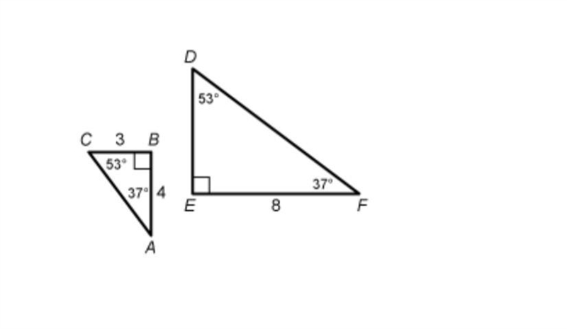 3. Which side in ΔFED does AC in ΔABC correspond to? 4. What scale factor was used-example-1