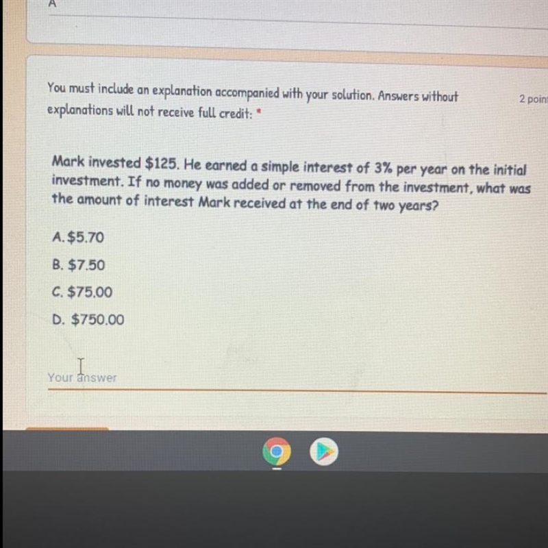 You must include an explanation accompanied with your solution. Answers without explanations-example-1