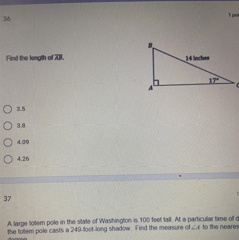 Find the length of AB?-example-1