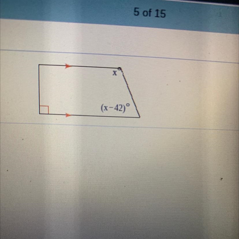 Find the value of x. Then find the measure of each labeled angle.-example-1