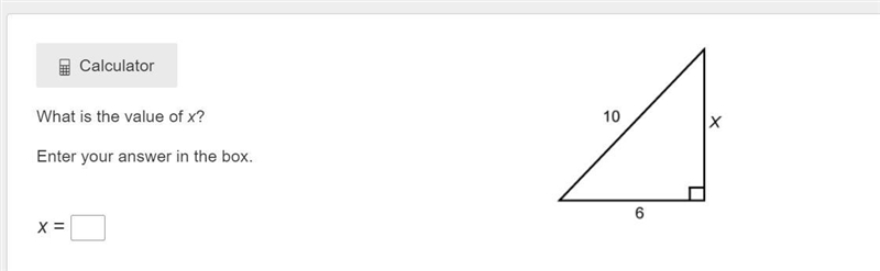 What is the value of x? Enter your answer in the box. x =-example-1