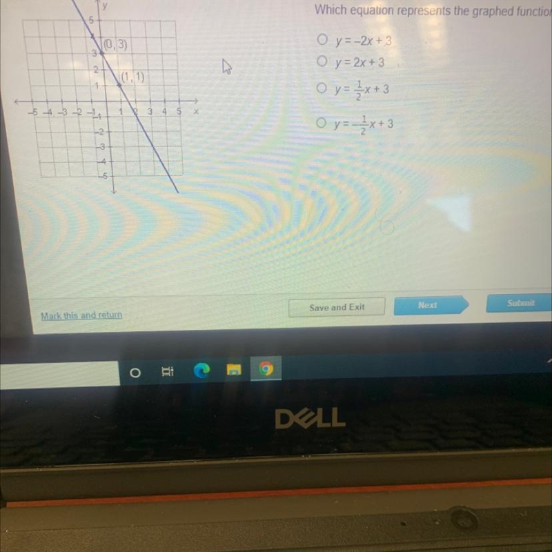 Which equation represents the graphed function?-example-1